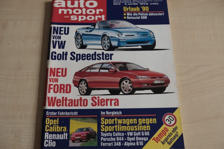 Deckblatt Auto Motor und Sport (13/1990)